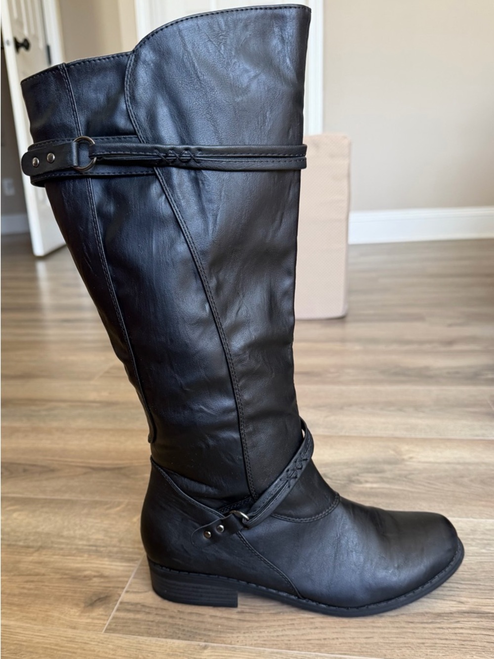 Classic Black Tall Women's Riding Boots